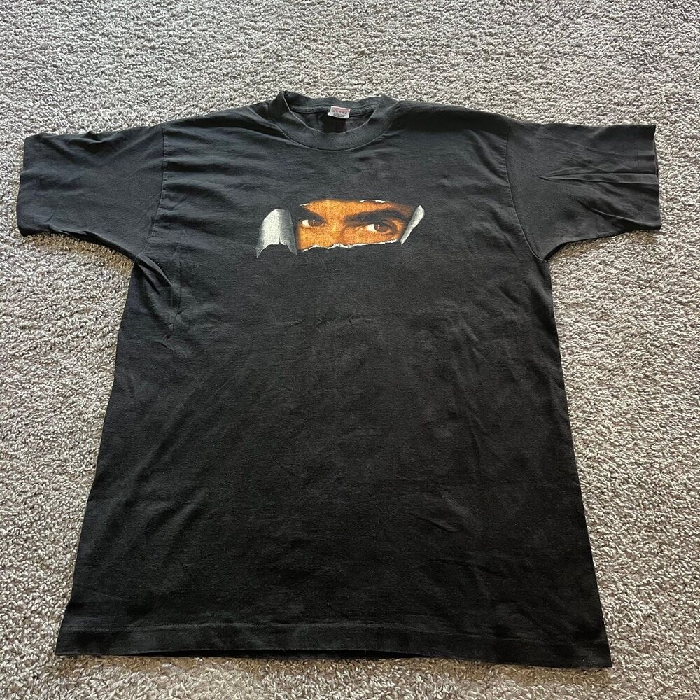 Vintage 90s David Copperfield Magician T Shirt Black Single Stitch Size XL